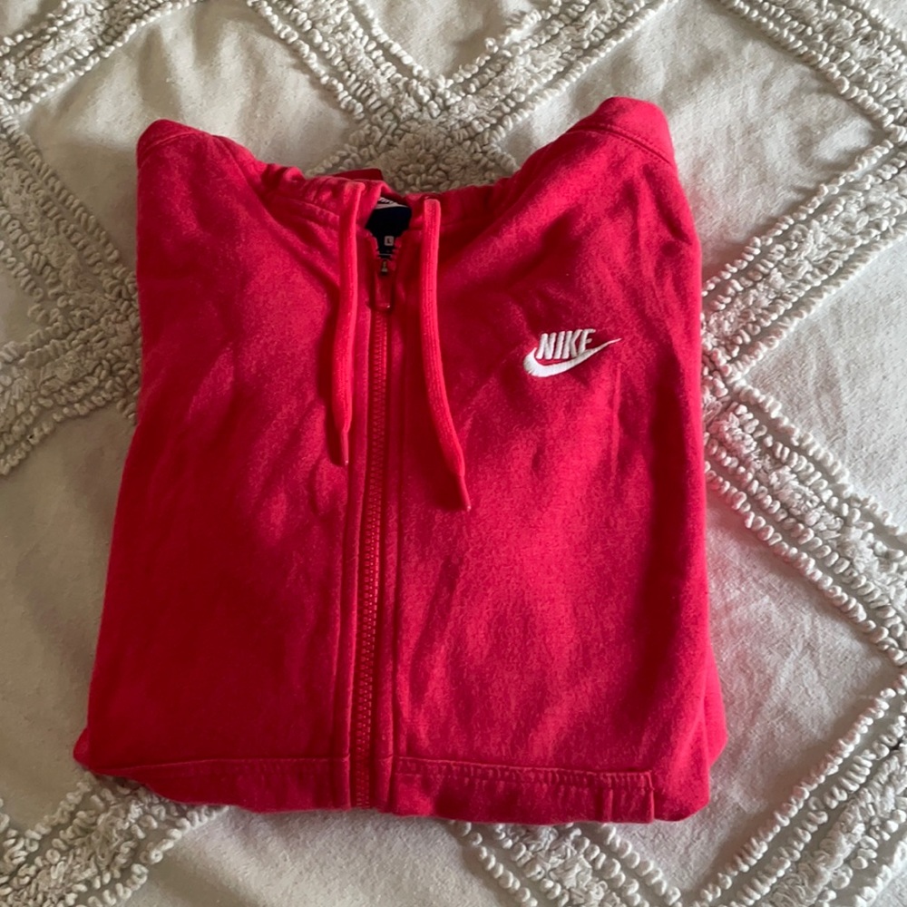 GIRLS size large Nike zip up